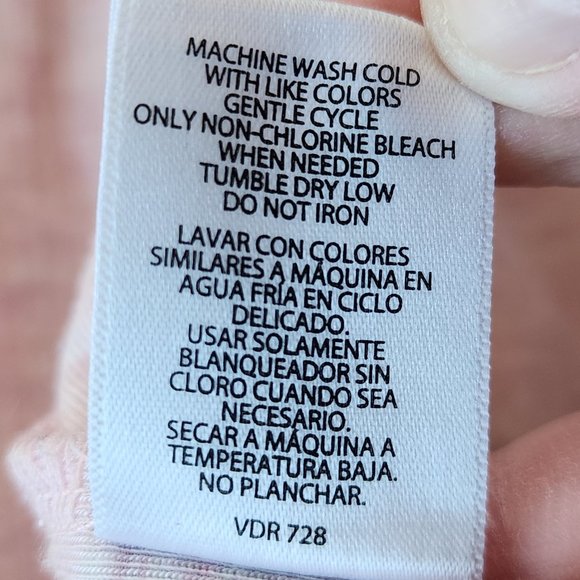 Eddie Bauer Pale Pink Henley Pajama Shirt Size Medium - Picture 10 of 16